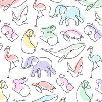 Tapiz Animales Pastel