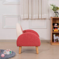 Sillón rosa de arcoíris para cuarto de niño(a)